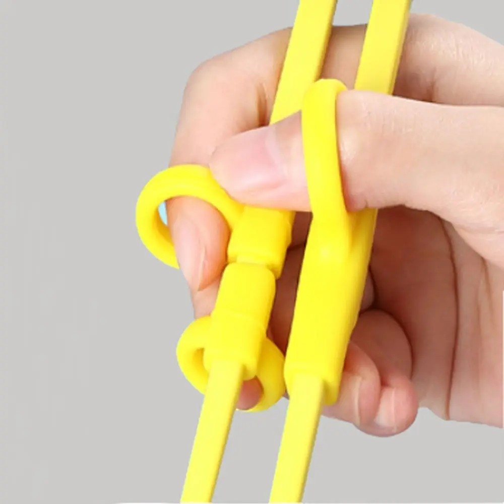

Silicone Kids Holding Chopsticks Correcting Ring Kitchen Tableware Finger Sets Eating Practice Chopsticks Accessories