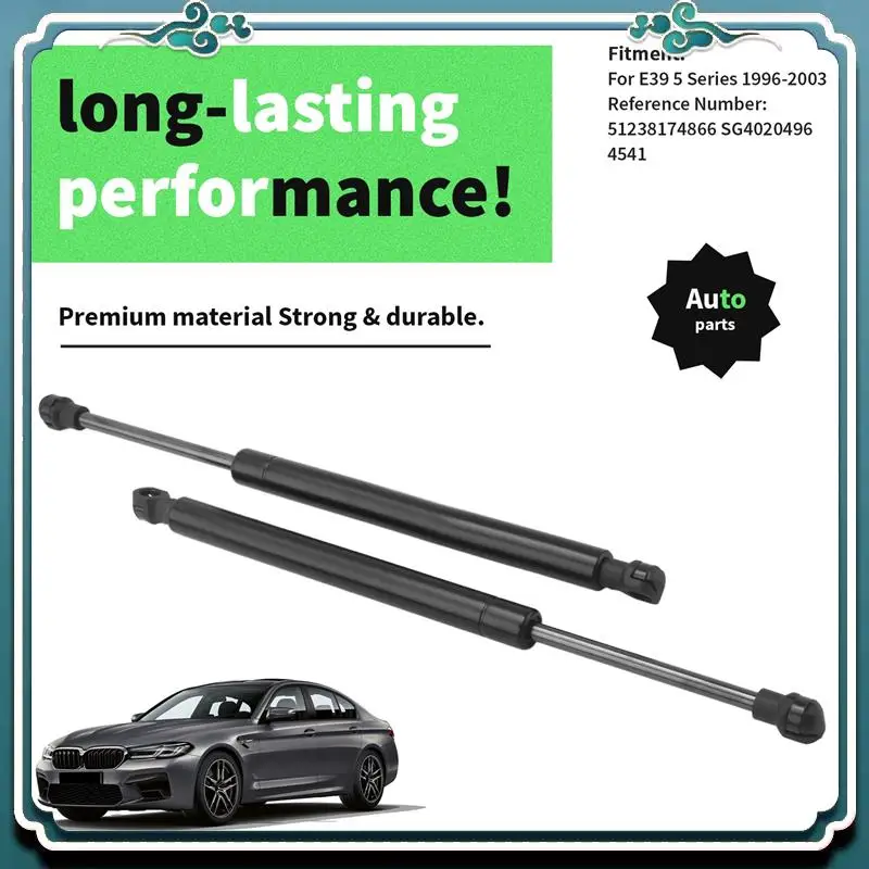 

Premium 2Pcs Front Hood Lift Supports For BMW E39 5 Series 1996-2003 51238174866 4541 SG4020496