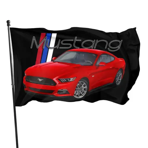 레드 머스탱 남성 여성 남성용 재미있는 사진 캐주얼 피트니스 여름 슬림 피트 크리에이티브 플래그, 2015 