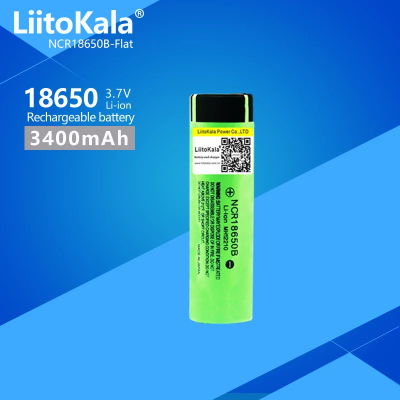 1 szt. Akumulator litowy LiitoKala 3.7 v 3400 mah 18650 NCR18650B rozładowanie 20A akumulator do latarki