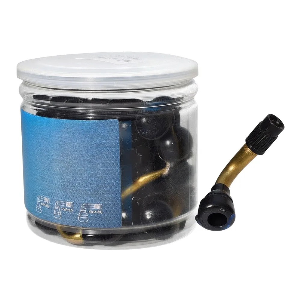 50-Pack PVR40 Vacuum Tire Valve Stems For E-Bikes & For Scooters, For Durable Copper Core With For Epdm Rubber Seal, Easy