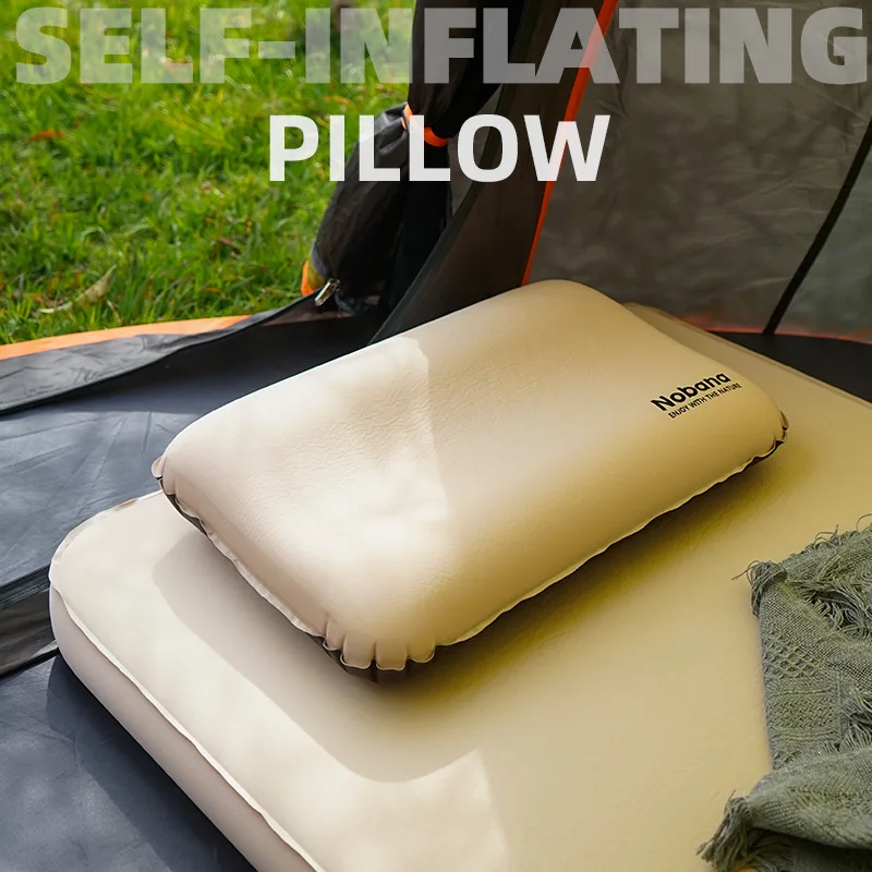 

Outdoor 3D Sponge Pillow Automatic Inflatable Pillow Camping Tent Air Cushion Pillows Travel Portable Cervical Spine Pillows