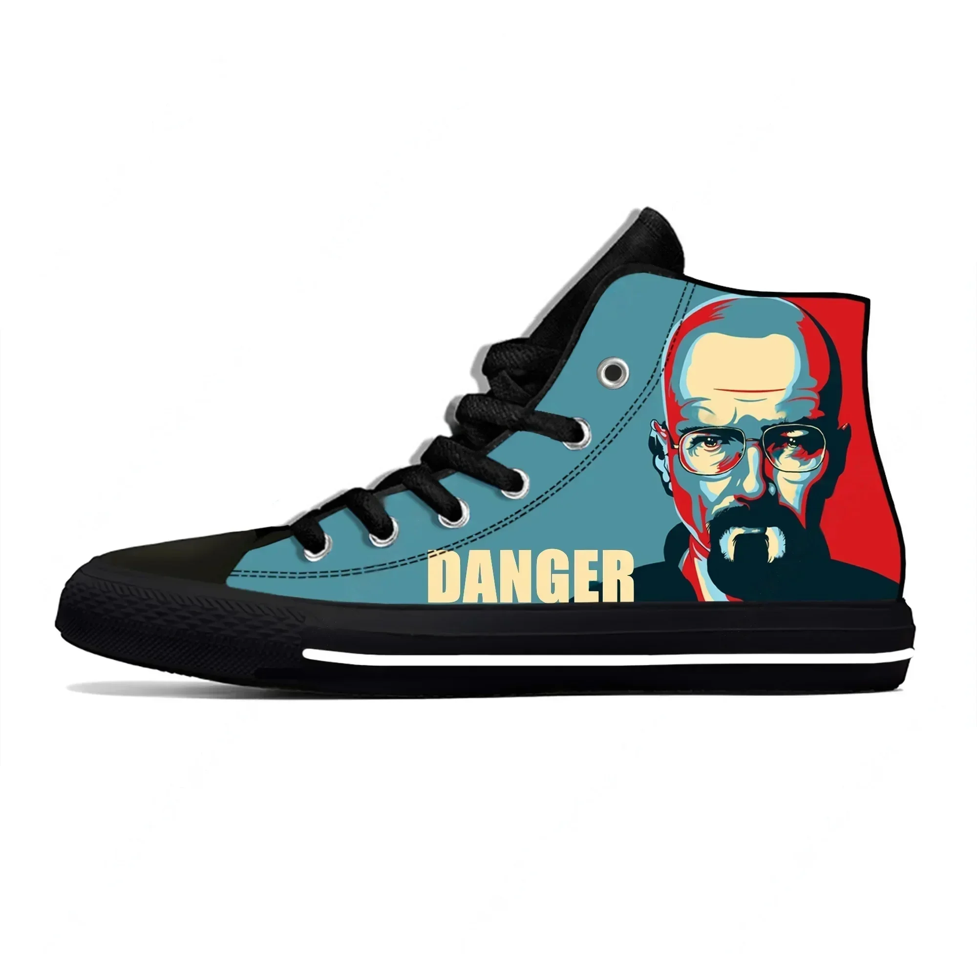 

Кроссовки Movie Breaking Bad High Top для мужчин и женщин, повседневная обувь, кроссовки из канваса, дышащие легкие кроссовки с 3D-принтом