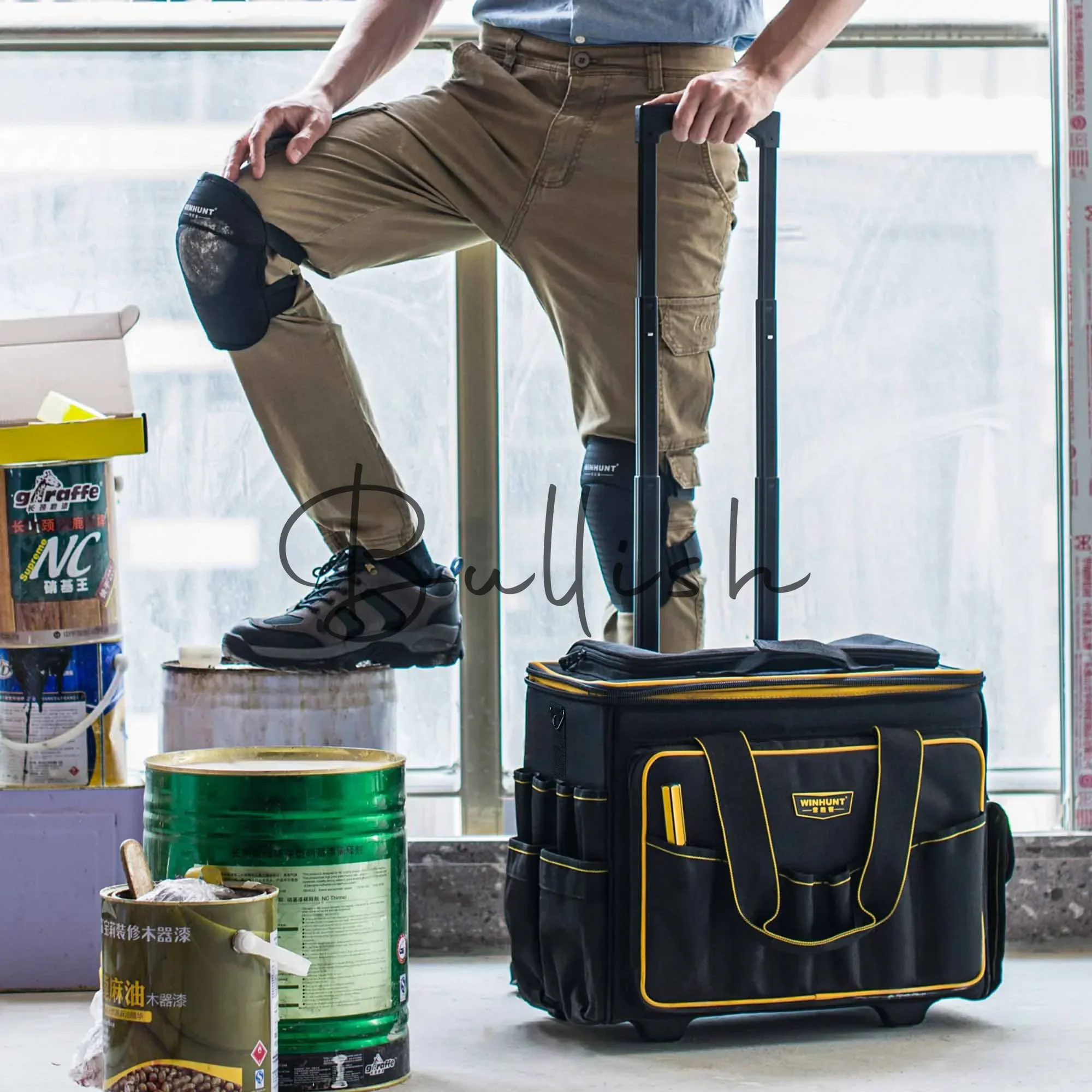 Tie rod type tool kit Multifunctional roller type maintenance canvas Large thickened wear-resistant