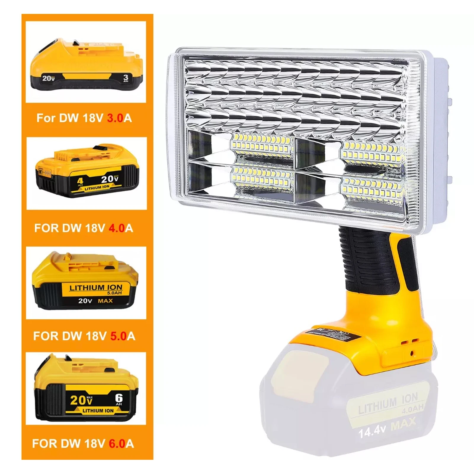 أدى ضوء العمل لديوالت ، ضوء العمل العمودي ، أداة كهربائية ، ضوء الطوارئ ، 4200LM ، 40W