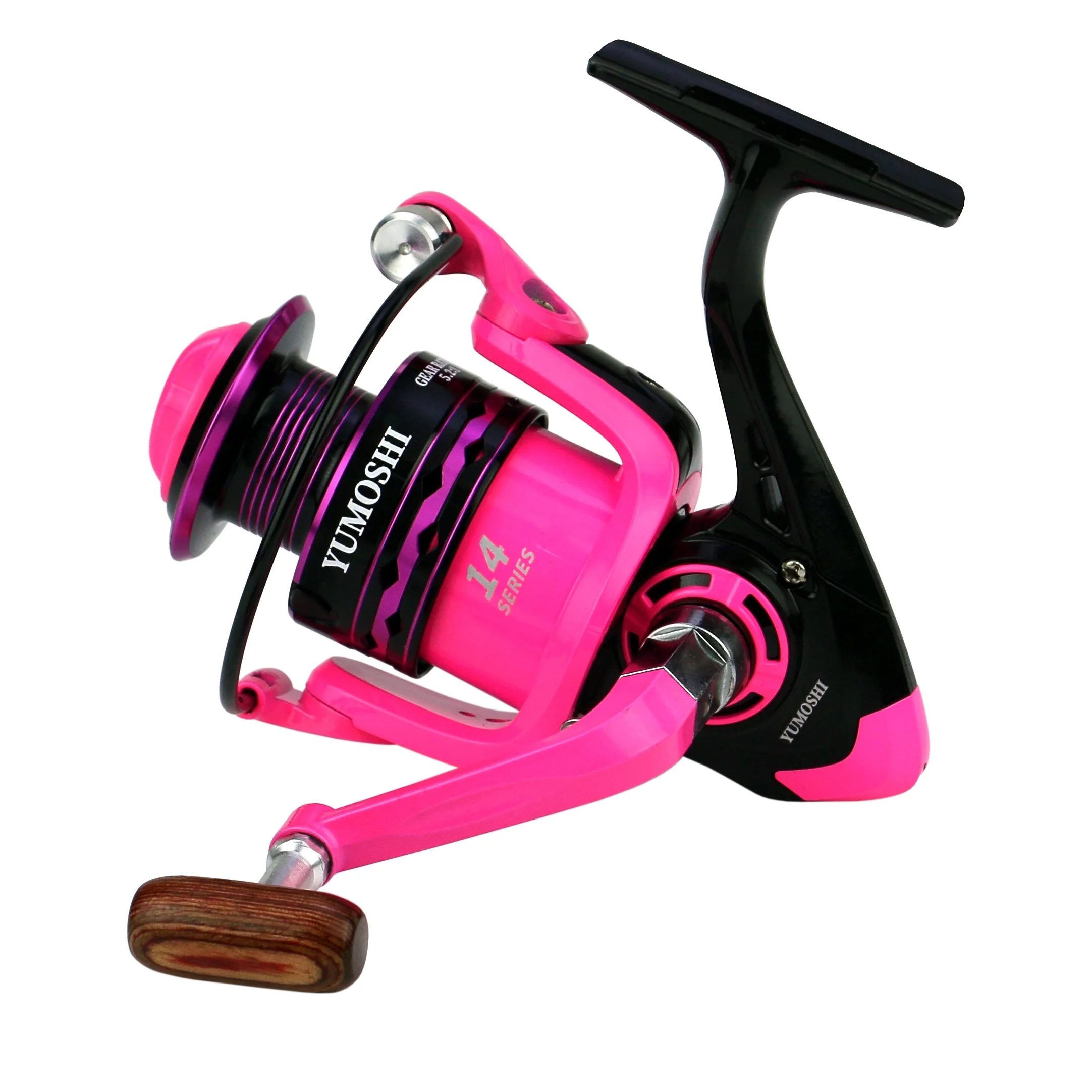 YUMOSHI OE2000-7000 Spinning Fishing Reel 5.2:1 High Speed metal spool one touch handle Reel Fishing Goods