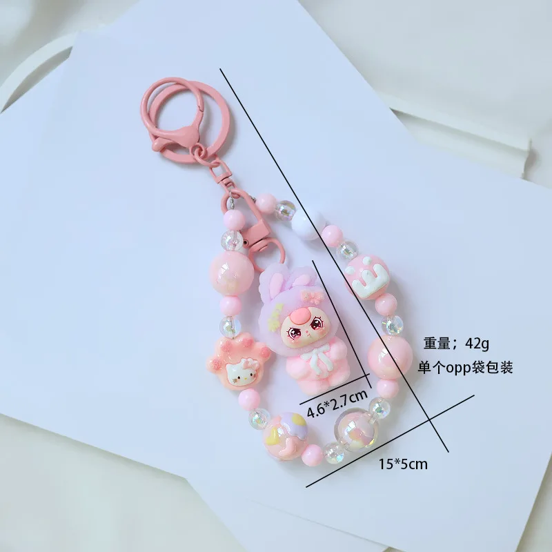 

Cute Bunny Ears Kid's Keychain, Cute Particle Bag Charm, Handbag Accent Piece