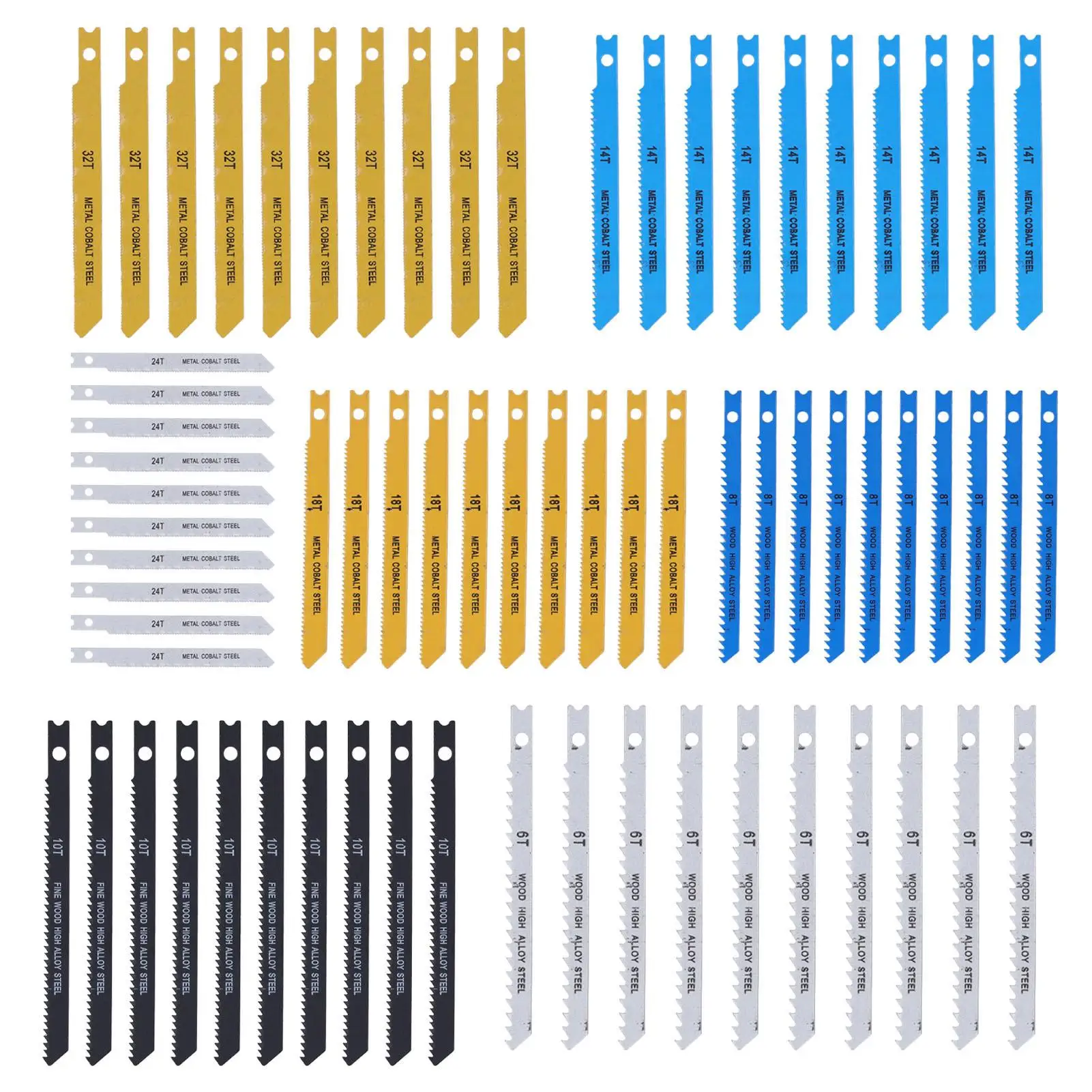 High Durability U Shank Jigsaw Blade Set for wood Cutting and Lasting Performance