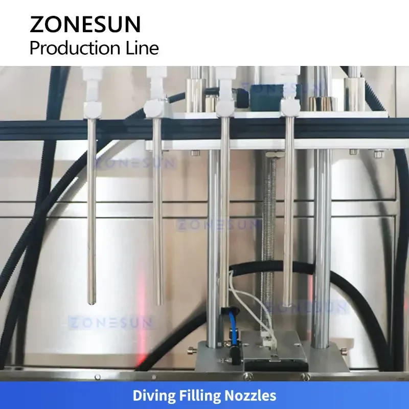 ZONESUN Macchina automatica per il riempimento e il tappatura delle bottiglie Etichettatrice con maniche termoretraibili Linea ZS-FAL180G2