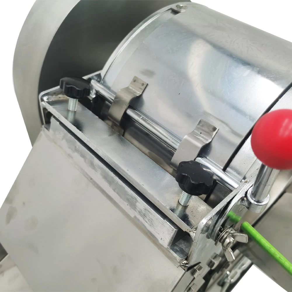 منتج أغذية تجاري متعدد الوظائف، قطاعة فواكه الخضروات الكهربائية، نوع مغلق تمامًا مع شفرة التقطيع/الحرير