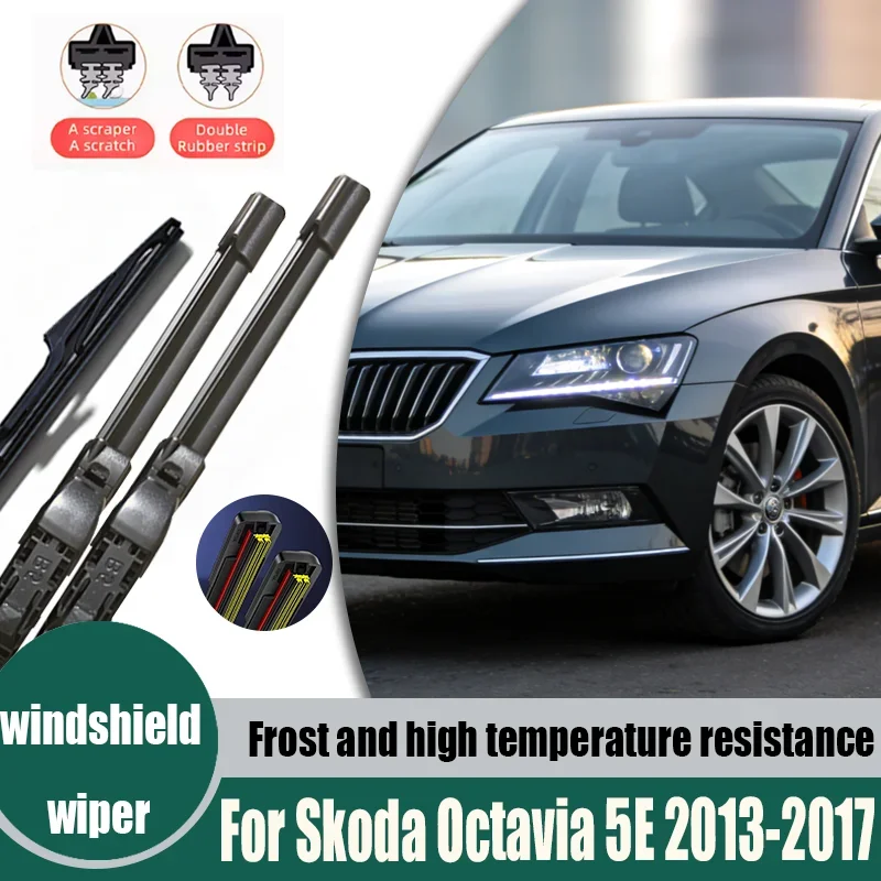 

24"19"16" Windshield Windscreen Wiper Blades For Skoda Octavia 5E 2013-2017 Front Rear Window Wiper Blade 2014 2015 2016