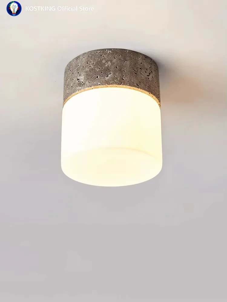 

Natural Stone Led Downlight Soft Light Surface Mounted Ceiling Lamp Replaceable G9 Bulb Home Room Decoration 110V 220V Indoor