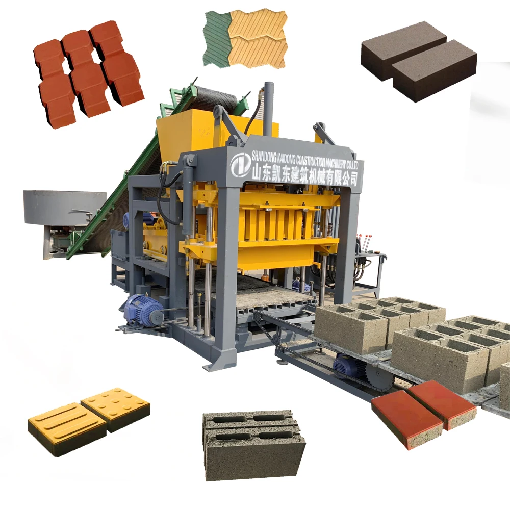 QT4-15D Automatic Brick Making Machine Price Adobe InDesign Hollow Blocks Machine Concrete Brick Making Machinery