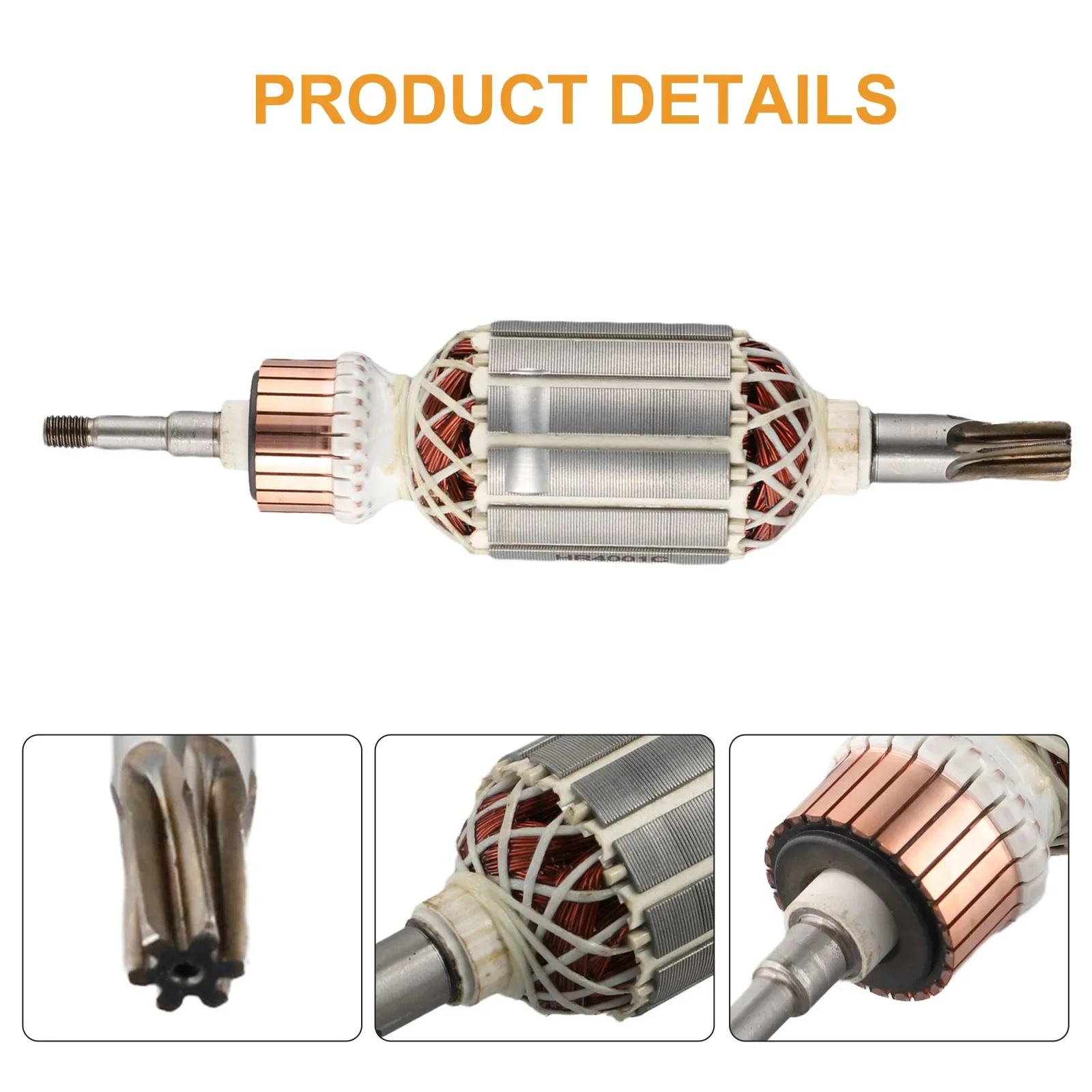 

Efficient Armature for ROTOR Designed for Compatibility with Electric Hammer Models For HR4001C HR4010C and HR4011C