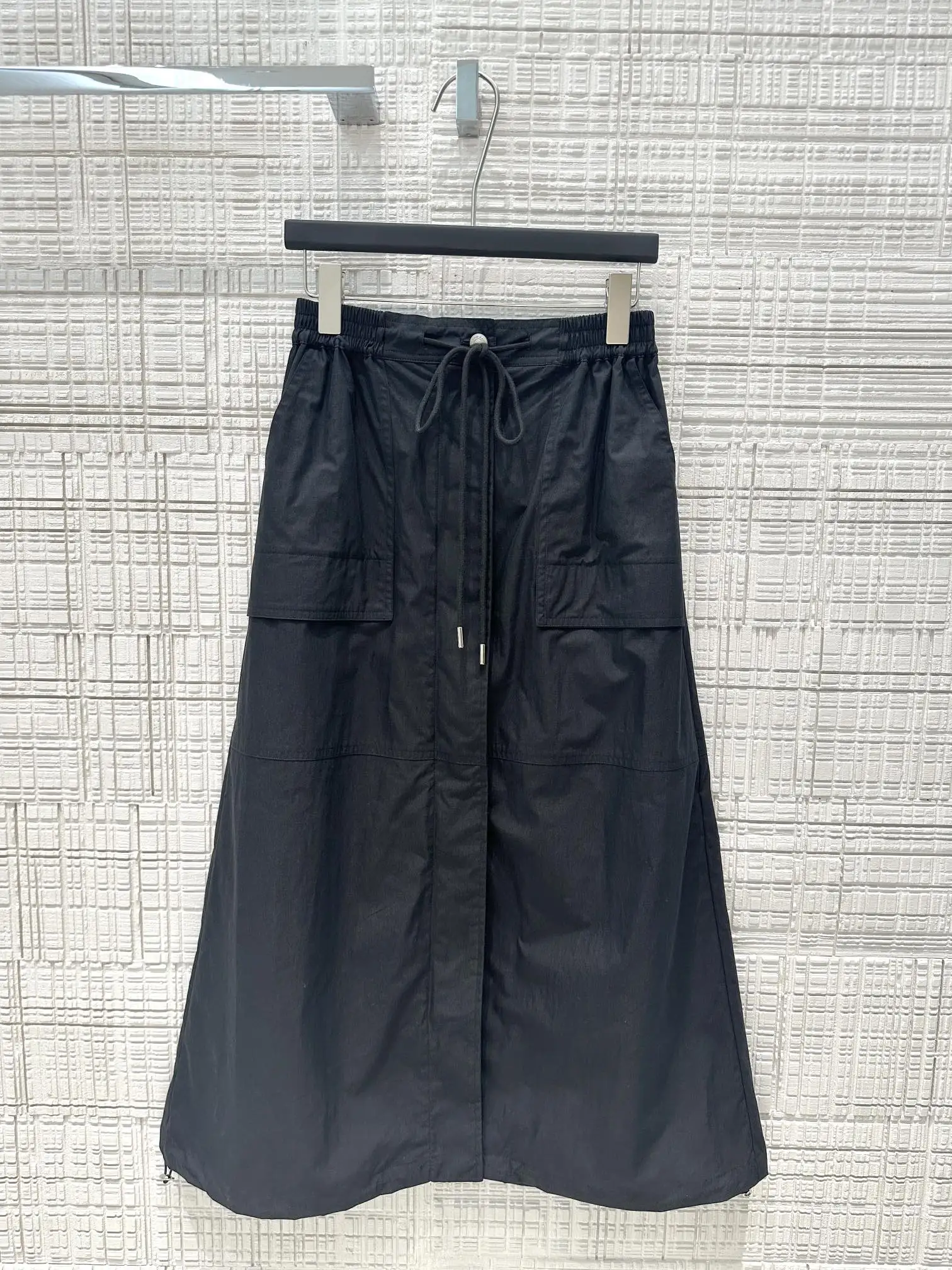 2024 Women's Clothing Drawstring cargo pocket midi skirt Spring Summer New No84