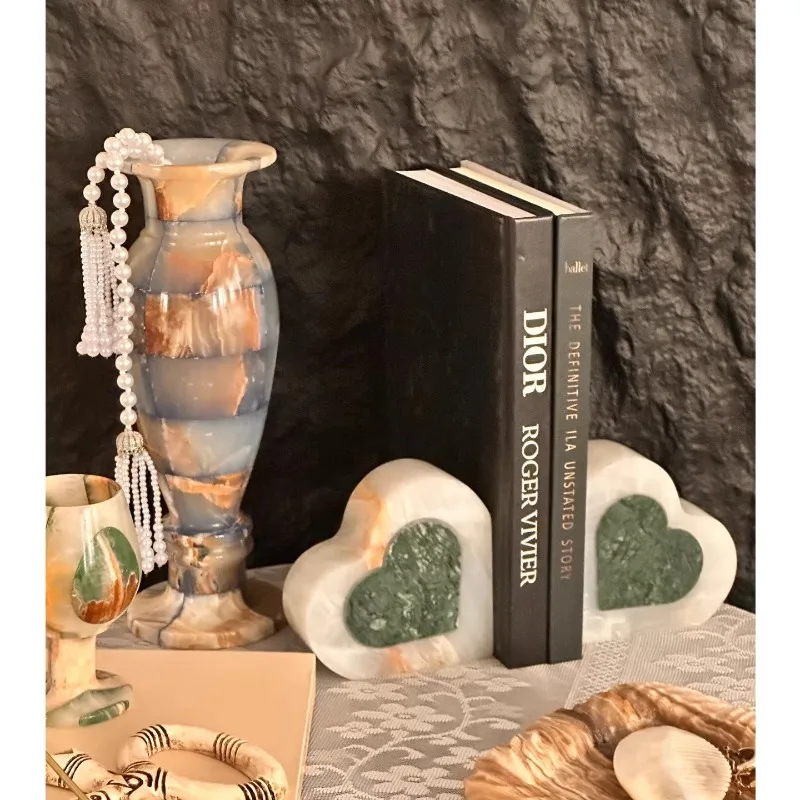 Marble spherical decorative tank group ornament tea room study desktop home decoration ornament
