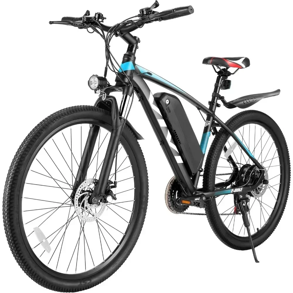 Electric Bike 500W(Peak 750W) Ebike 20MPH Electric Mountain Bike, Up to 50 Miles, Cruise Control, 21 Speed Adult