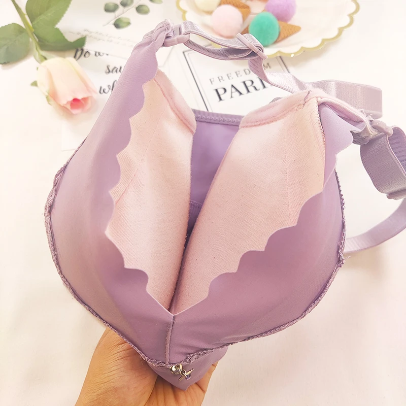 超厚手ブラジャー-0cm-ギャザー入りセクシー下着-女性用小胸8cm-特厚ブラジャー-ブロードキャスト巨乳宝物