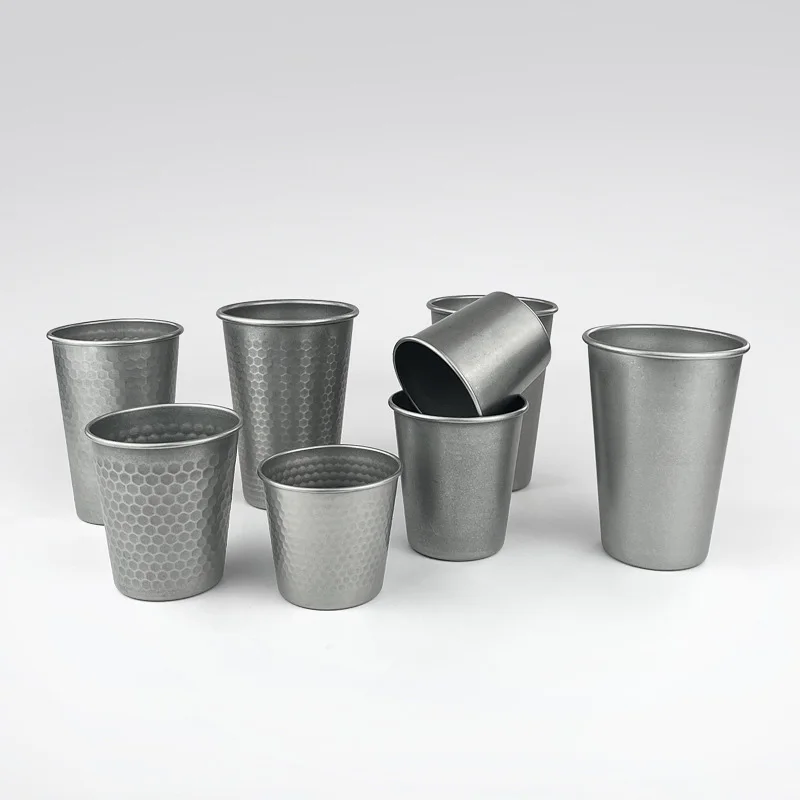 

200-680ml Classic Stainless Steel Water Cups Household Retro Tea Coffee Beer Cups Camping Hiking Portable Mug Outdoor Water Cups