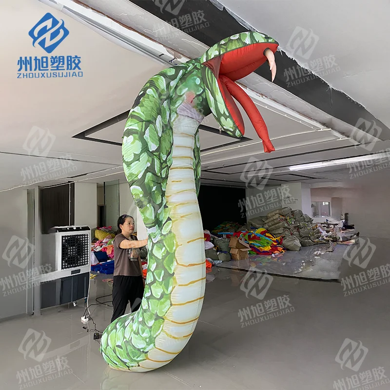 

Green inflatable python snake for theme activity display party inflatable toy
