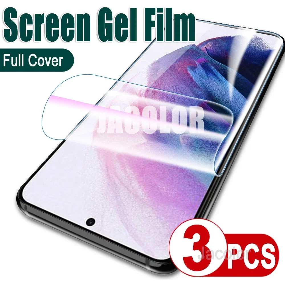 

3PCS Screen Protector For Samsung Galaxy S21 Plus FE Ultra 5G 5 G Samsan S 21 21FE 21Ultra S21FE S21Ulta Hydrogel Film Not Glass