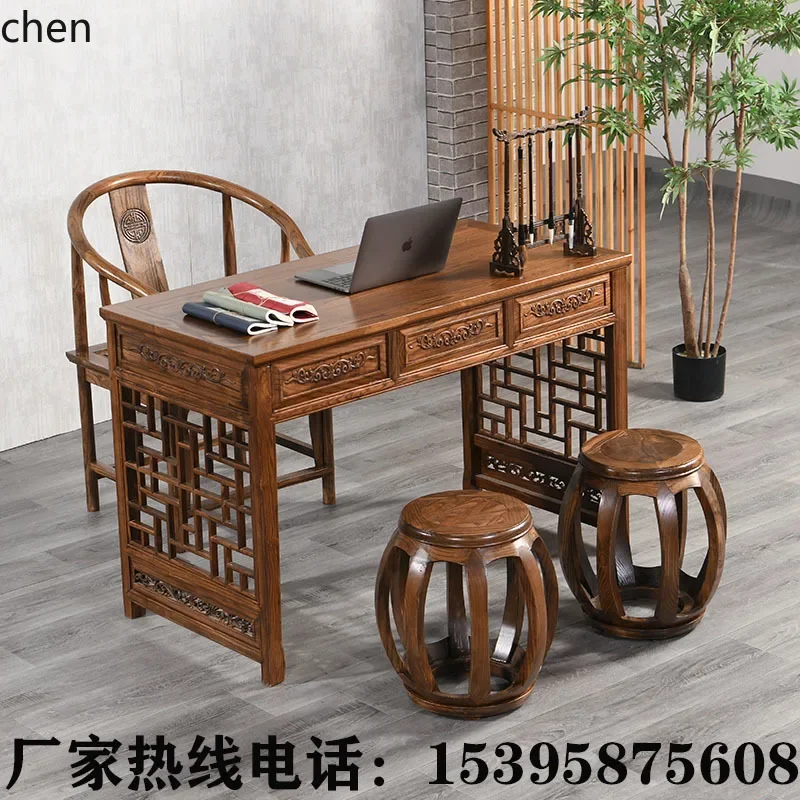 C6.15 solid wood desk writing desk household simple zen picture calligraphy table