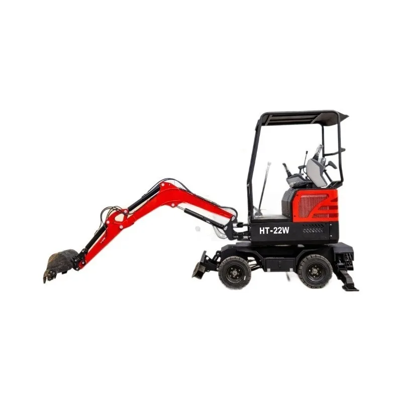 

Fob HT22 Small Hydraulic Pilot Wheel Mini Excavator Deposit For Farm Agricultural Digging And Trenching Construction Work