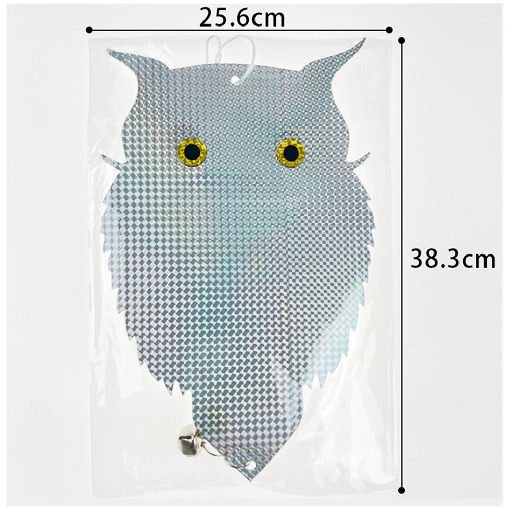 Owl Bird Repellent Control Scare Device Laser Reflective Fake Owl Scares Bird Pigeons Woodpecker Repellent Garden Supplies