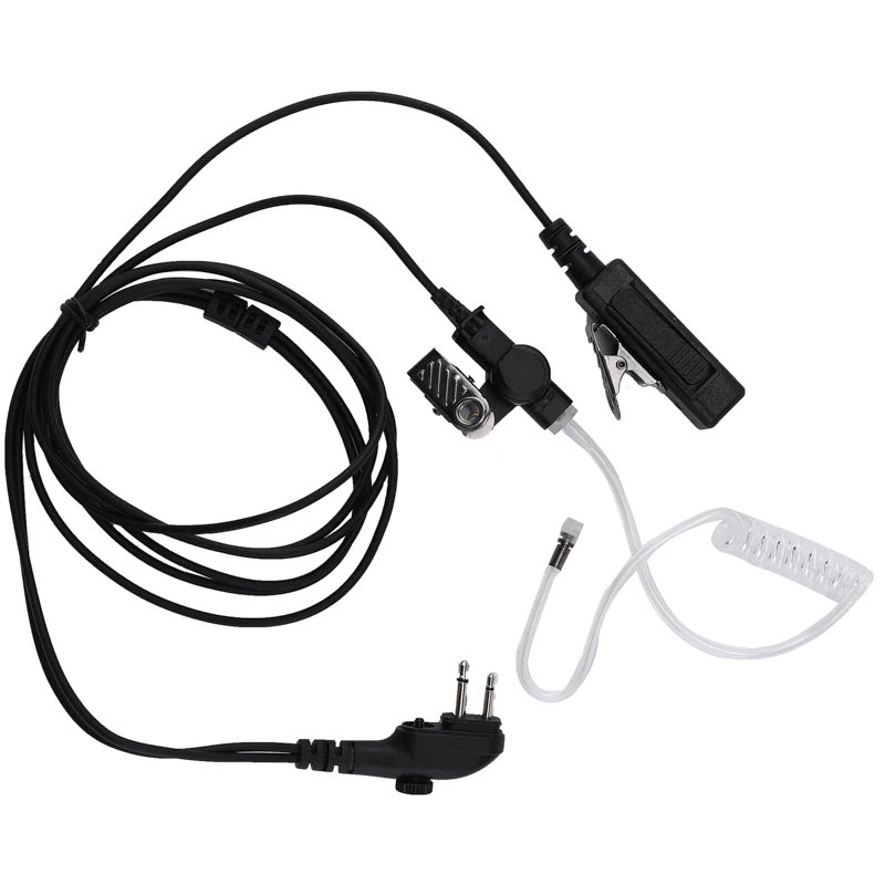سماعة كبيرة PTT FBI PTT الهواء سماعة أذن بأنبوب ميكروفون سماعة لراديو Hytera TD510 TD520 PD560 PD500 اسلكية تخاطب