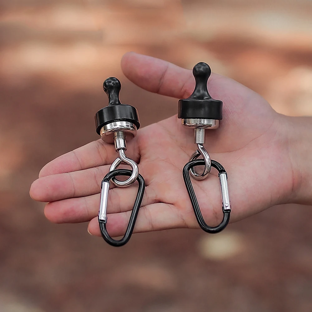 Magnetischer Lanyard-Clip, Zugkraft, Mini-Magnethaken, robust, vielseitig einsetzbar, für Wandern, Camping, Klettern, Picknick