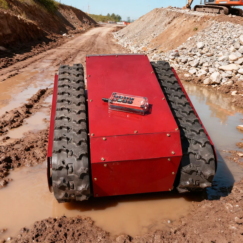 Electric remote control crawler chassis, navigation complex terrain obstacles stairs slush  industry