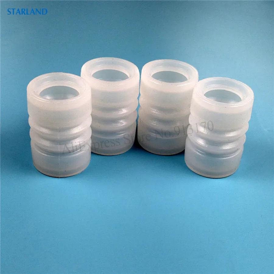 4 In 1 Corrugated Seal Sleeve Rings Elastic Silicone Sealing Tubes Of Stirrer Rod Spare Parts Accessories Ice Cream Machines