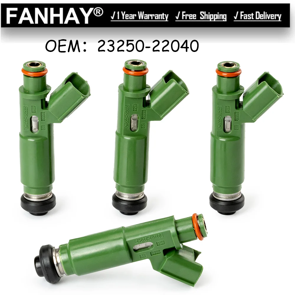 4PCS NEW Fuel Injectors Nozzle 23250-22040 23250 22040 232500D040 For Toyota Corolla Matrix Celica 1.8L Car Parts