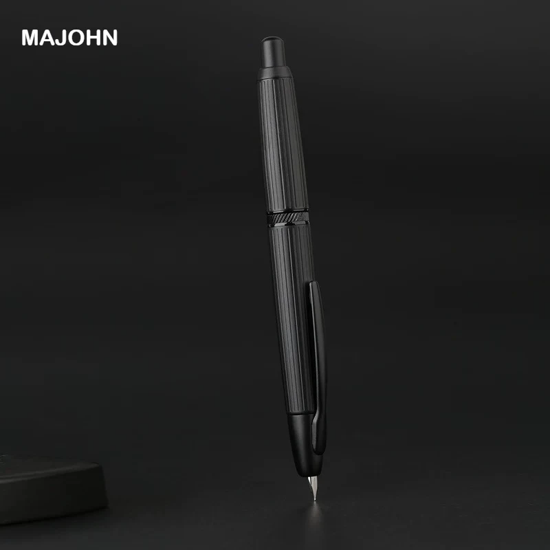 

MOONMAN A1 Metal Press Fountain Pen EF 0.4MM Nib Fish Scale Pattern Design Writing Ink Pens Stationery School Office Supplies