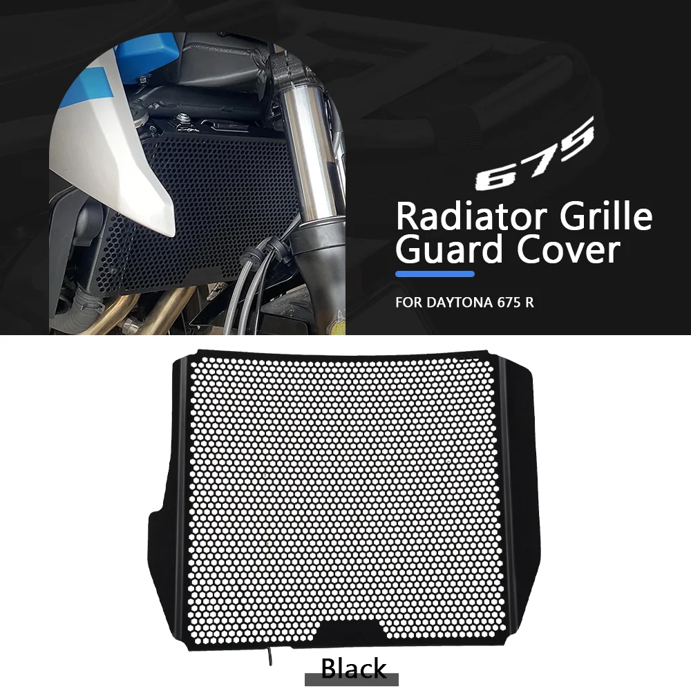 

For Daytona 675 R Radiator Guard 2013-2017 2014 2015 2016 Motorcycle Radiator Guard Protector Grille Cover Water Tank Protection
