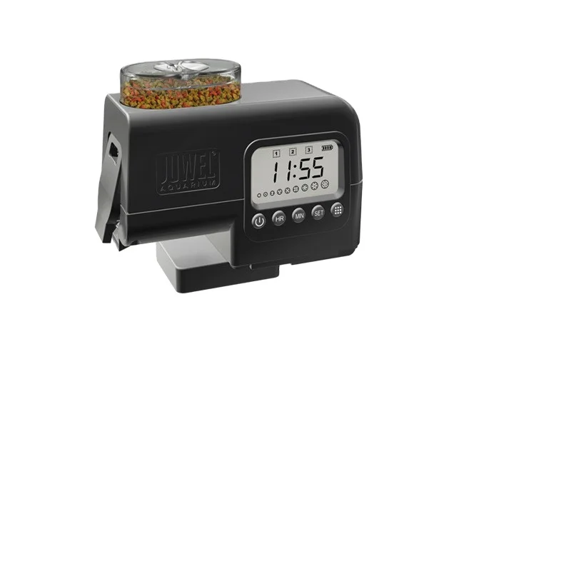 

Luxury Black Aquarium Fish Feeder Tank Automatic Feeder Large Capacity Intelligent Timing Quantitative Feeding Device