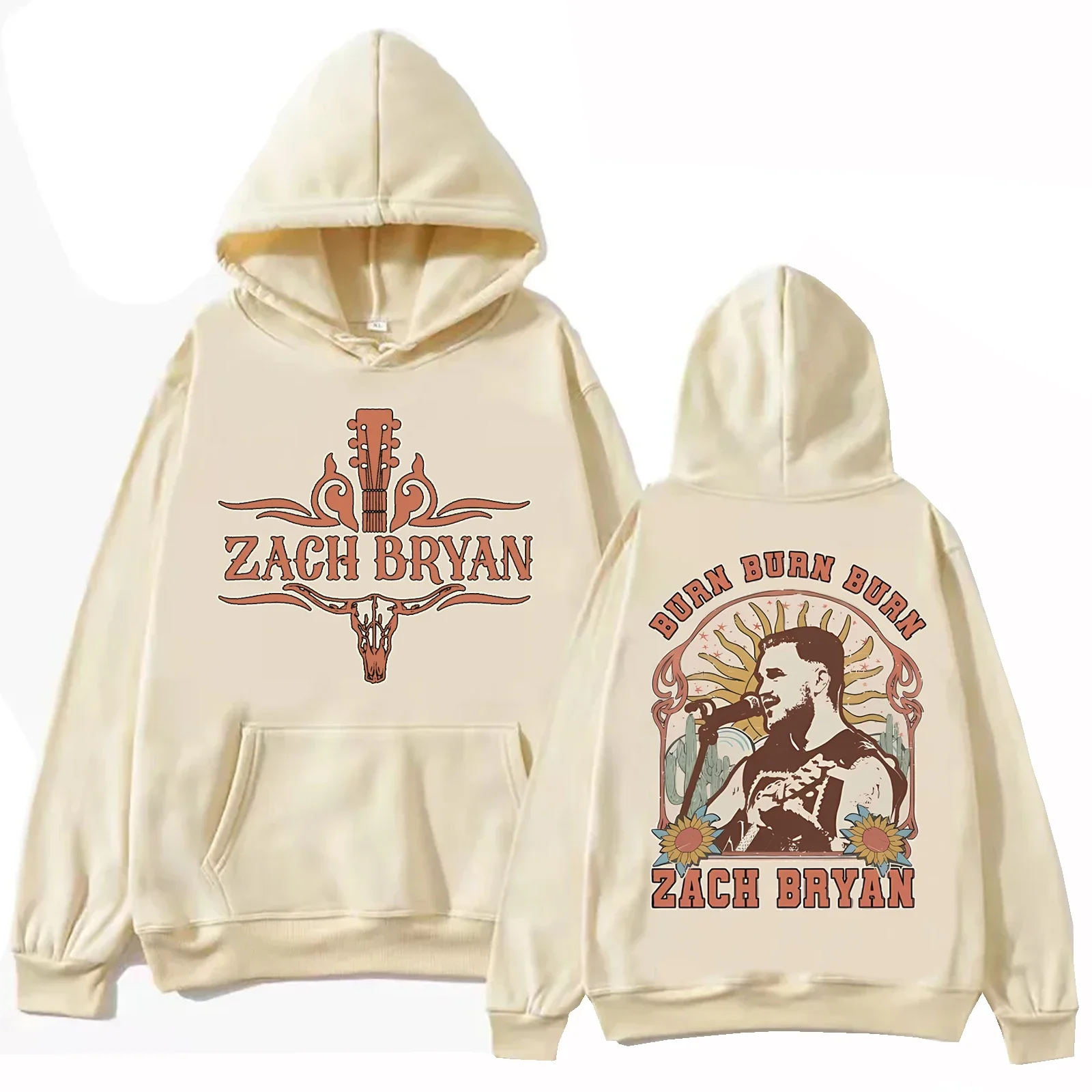 2024 Zach Bryan  Hoodie Tops Long Sleeve Sweatshirt Music Fans Gift Spring Summer Casual