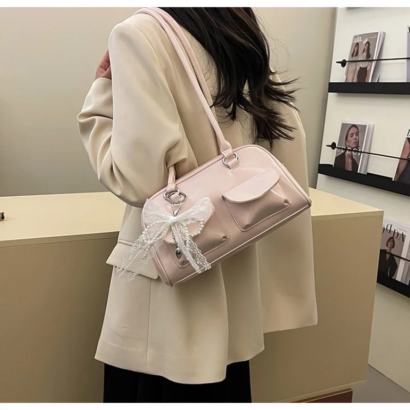 

Women's Messenger Bag Crafted From Snake-Print Leather Boasting Elegant High-End Lasting Spacious Soft Modern Style​