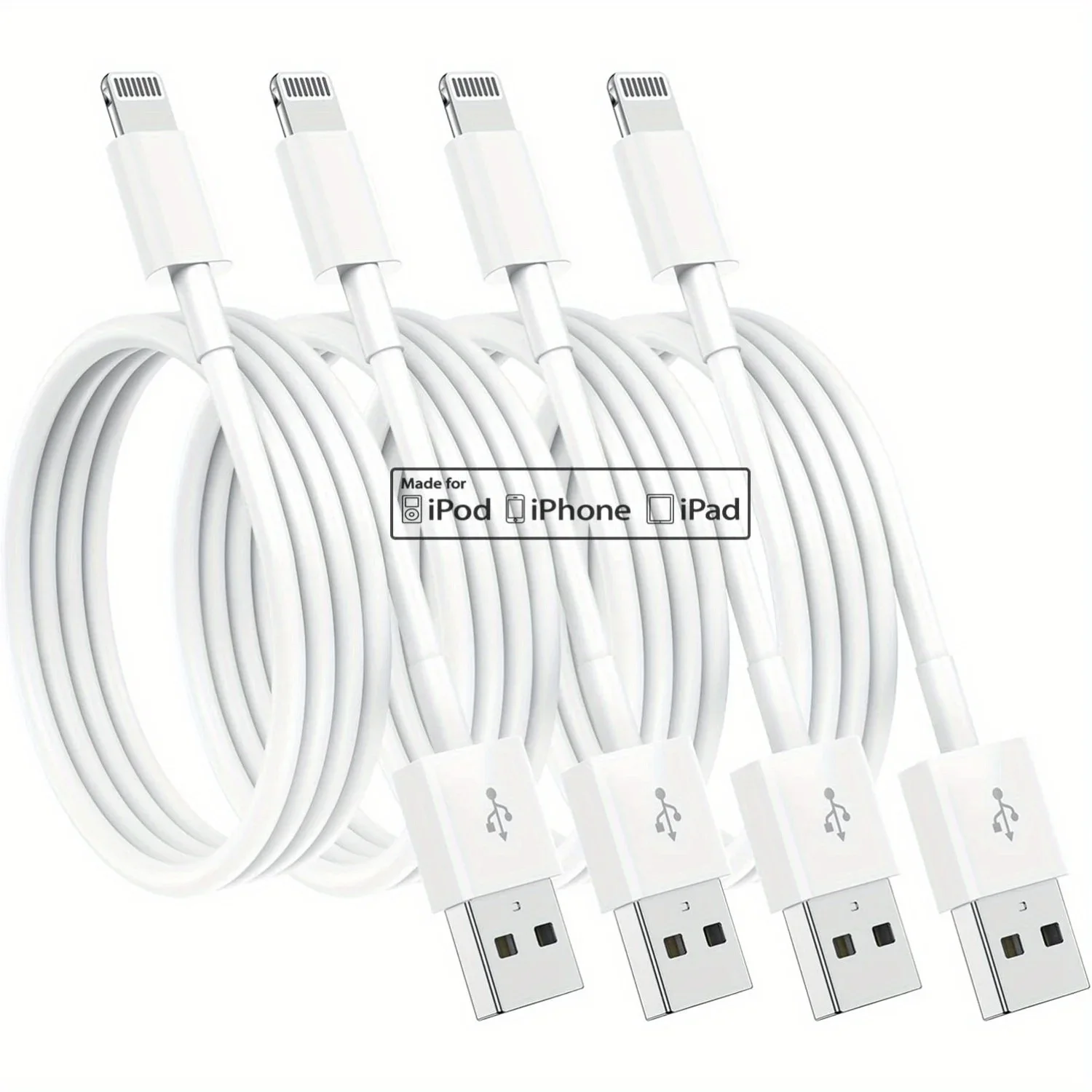 4 Pack [Apple MFi Certified] For Apple Charging Cables 3ft, For iPhone Chargers Lightning Cable 3 Foot, Fast iPhone ChargingCord