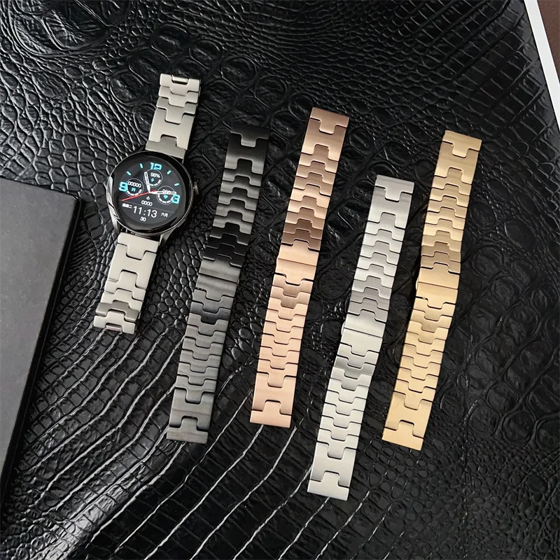 

22mm Luxury Stainless Steel Band For Huawei Watch GT3 GT2 Pro/GT 2e/GT2 46mm Strap Metal Bracelet for Huawei Watch 4/4pro/3/3pro
