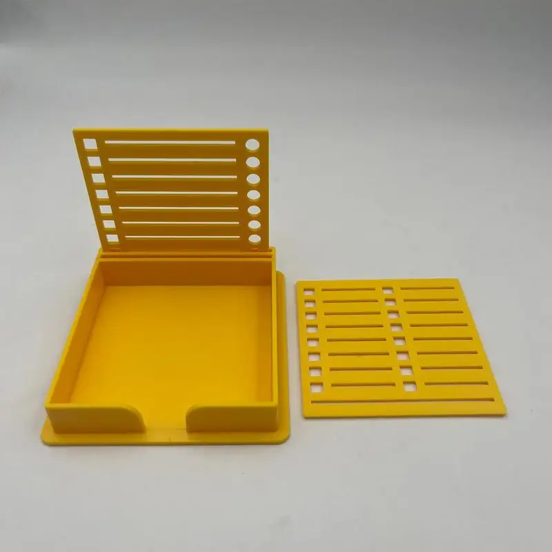 Sticky Note Dispenser Versatile Sticky Note Stencil School Supplies Desk Accessories Sticky Note Holder With Template For