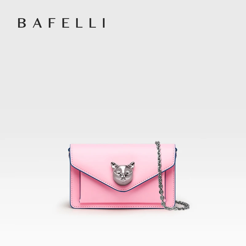 

BAFELLI MINI CHAIN WOMEN'S BAG 2023 NEW LUXURY FASHION SHOULDER CROSSBODY STYLIST CAT BRAND GENUINE LEATHER DESIGNER STYLE