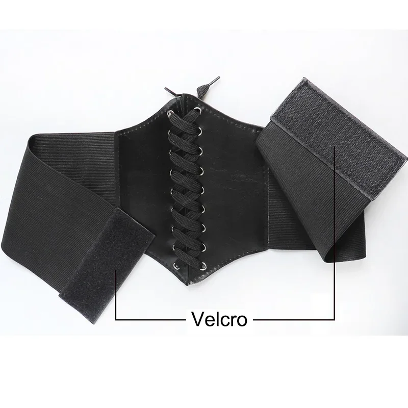 مشد أحزمة واسعة بولي Leather الجلود التخسيس أحزمة الجسم للنساء أحزمة وسط مرنة Cinto Sobretudo Feminin Ceinture فام Fajas