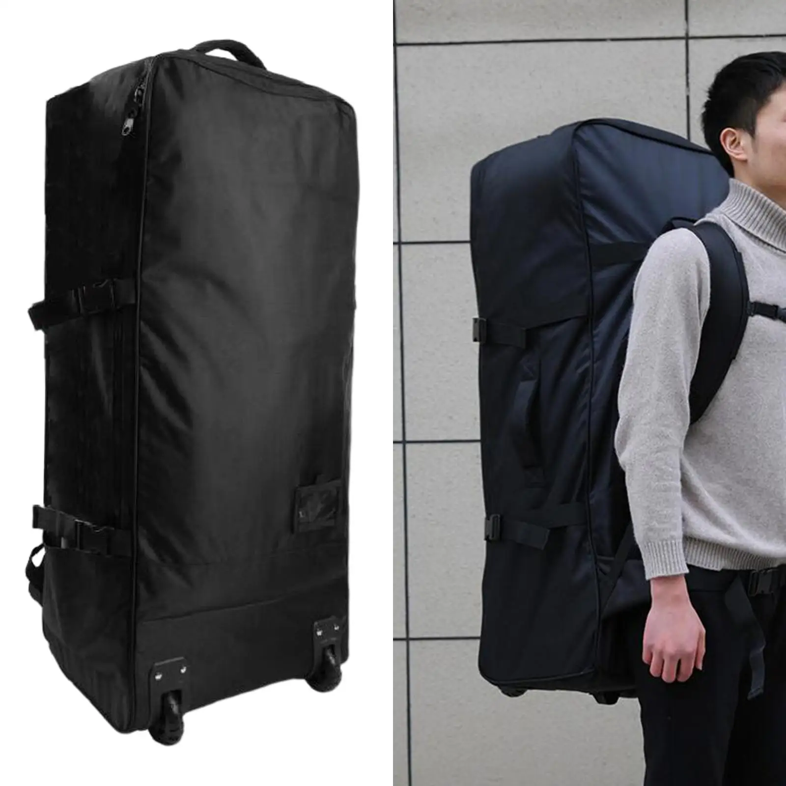 

Inflatable Paddleboard Backpack Stand up Paddle Board Travel Bag for Touring Safety Leash