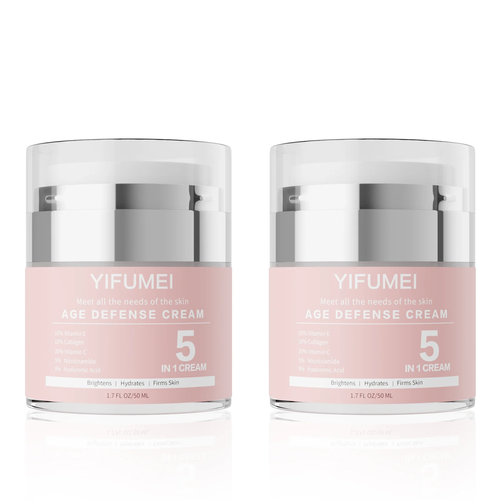 

2Pcs Face Cream Firming Moisturizing Anti Dark Circles Eyes Bags Soothing Brightening Deep Nourishment Fast-Absorbing Face Cream