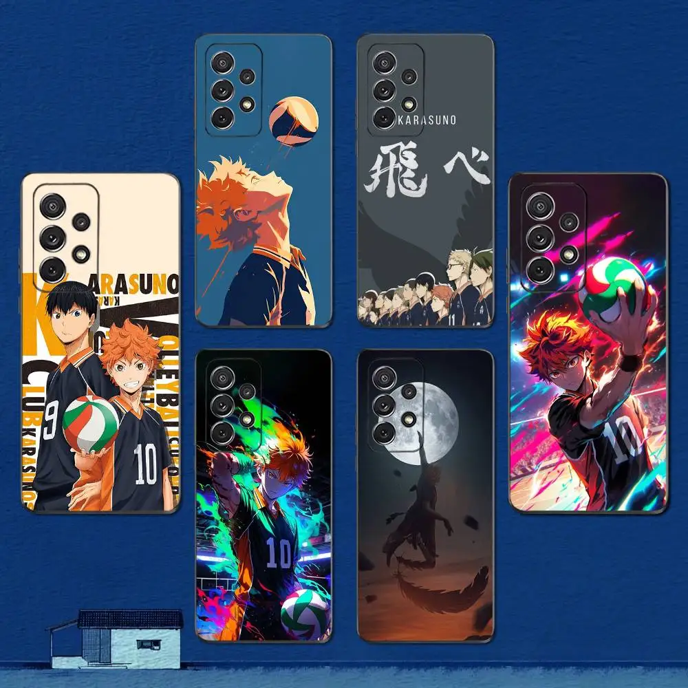 Funda de teléfono Cool h-haikyuus k-arasuno para Samsung S22,S21,S20,S10,S9,S25,S24,S23,Ultra,FE,Plus,Lite, funda negra de silicona suave
