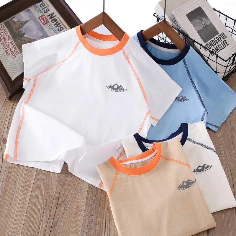 18M-13T summer child kids boys casual short sleeve T shirt
