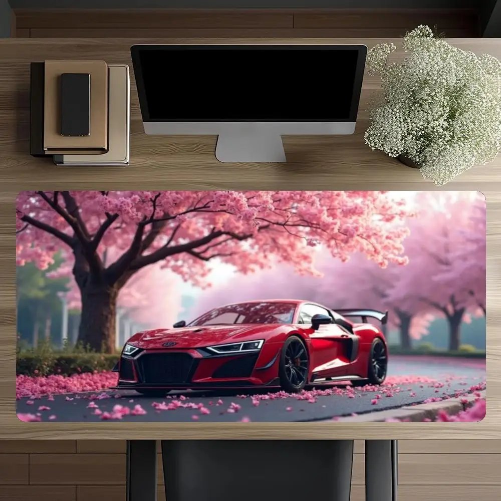 

Large Sports Car Design Gaming Mouse Pad Anti-Slip Rubber Base Extended Desk Mat for Gamer Office Use Computer Accessories
