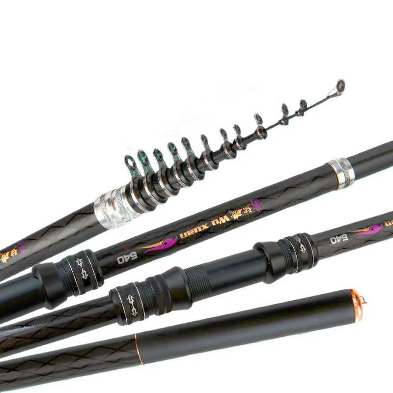 

2.7M 3.6M 4.5M 5.4M 6.3M 7.2M Carbon Telescopic Rock Fishing Rod Ultra Light Rod Lure Carp Travel Ocean Spinning Fishing Rod