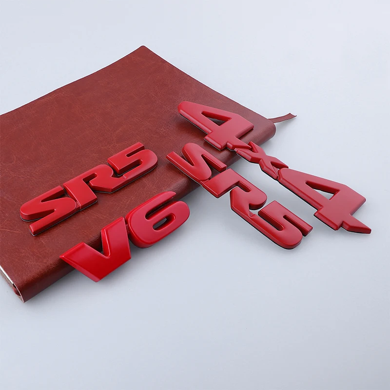 SR5 V6 4×4 Car Stickers Applicable To Toyota Tantu Car Stickers SR5 V6 Modified Tail Label Body Sticker Trunk Label Accessories